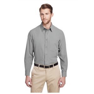 UltraClub Men's Bradley Performance Woven Shirt UC500 Silver XL